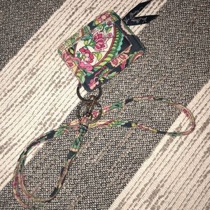 Vera Bradley Lanyard & ID Wallet
